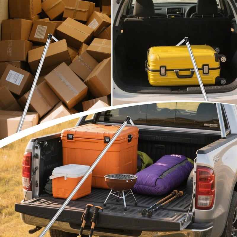 NigWarm Truck Cargo Grabber - 34-70 Inch Sturdy Pickup Truck Bed Cargo Retrieval Pole, with 2 Replacement Hooks | Essential Bed Buddy Truck Cargo Retriever for Easy Pickup - Image 3